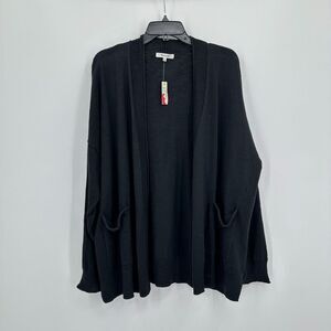 NWT Madewell Cardigan Sweater 2XL Black Minimalist Indie Fall Office Casual Work